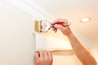 Pose de papier peint à la Bruyère — revêtements muraux et toiles de verre